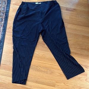 Blue pin stripe dress pants